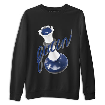 3s Midnight Navy shirt to match jordans 3D Queen sneaker tees AJ3 Midnight Navy SNRT Sneaker Release Tees unisex cotton Black 2 crew neck shirt