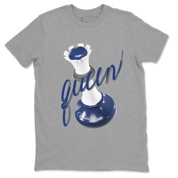 3s Midnight Navy shirt to match jordans 3D Queen sneaker tees AJ3 Midnight Navy SNRT Sneaker Release Tees unisex cotton Heather Grey 2 crew neck shirt