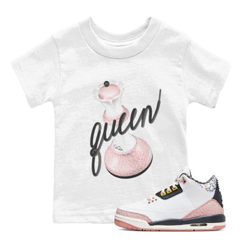 Air Jordan 3 GS Vintage Floral shirt to match jordans 3D Queen sneaker tees Air Jordan 3 Vintage Floral SNRT sneaker release tees baby toddler White 1 cotton Shirt