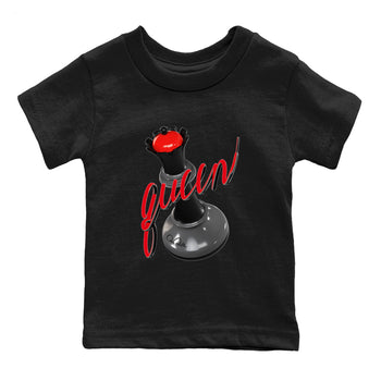4s Bred Reimagined shirt to match jordans 3D Queen sneaker tees Air Jordan 4 Bred Reimagined SNRT Sneaker Release Tees Baby Toddler Black 2 T-Shirt