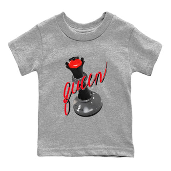 4s Bred Reimagined shirt to match jordans 3D Queen sneaker tees Air Jordan 4 Bred Reimagined SNRT Sneaker Release Tees Baby Toddler Heather Grey 2 T-Shirt