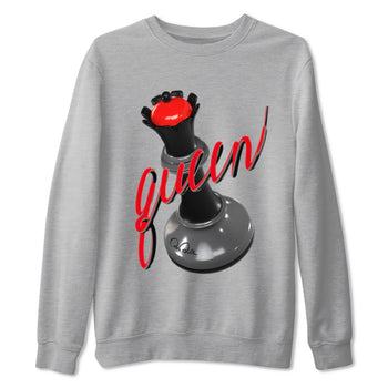 4s Bred Reimagined shirt to match jordans 3D Queen sneaker tees Air Jordan 4 Bred Reimagined SNRT Sneaker Release Tees Unisex Heather Grey 2 T-Shirt