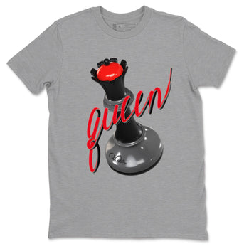 4s Bred Reimagined shirt to match jordans 3D Queen sneaker tees Air Jordan 4 Bred Reimagined SNRT Sneaker Release Tees Unisex Heather Grey 2 T-Shirt