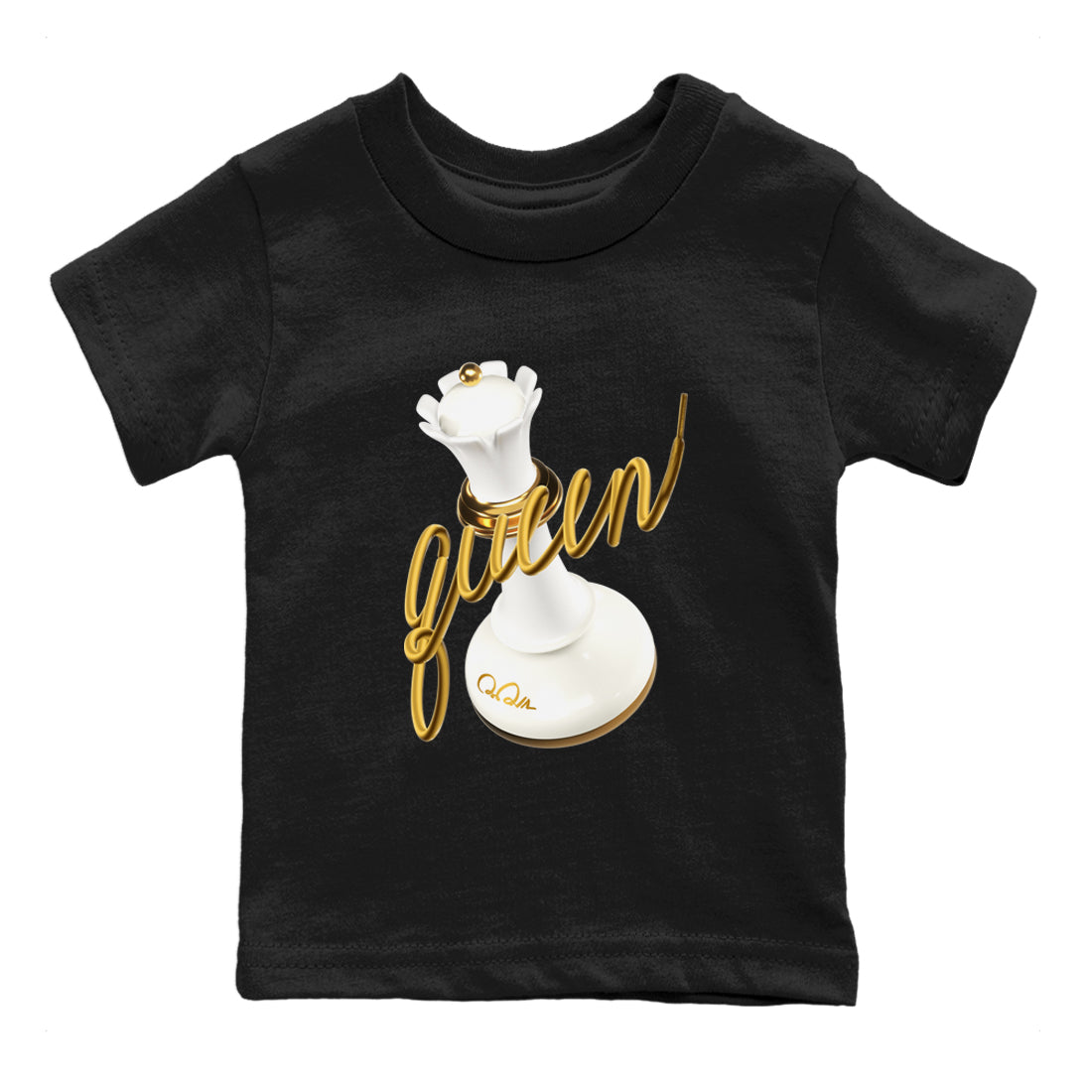 4s Sail shirt to match jordans 3D Queen sneaker tees Air Jordan 4 Sail SNRT sneaker release tees baby toddler Black 2 cotton Shirt