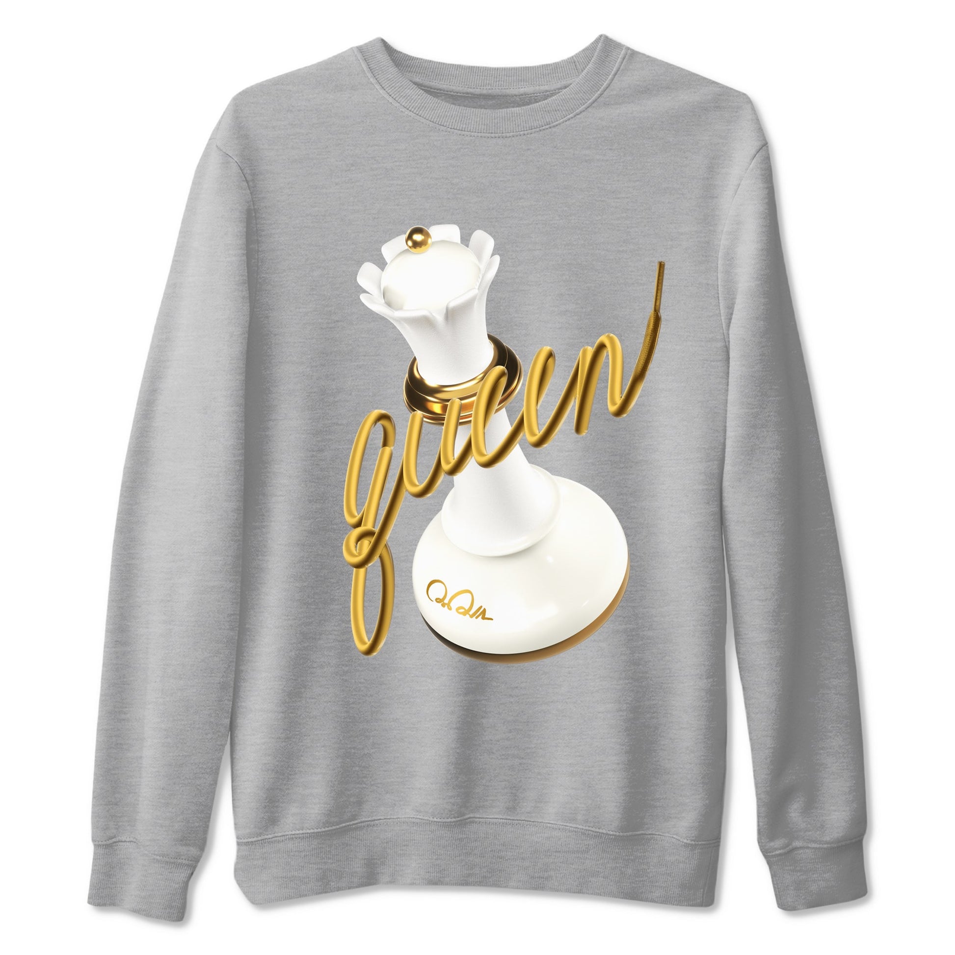 4s Sail shirt to match jordans 3D Queen sneaker tees Air Jordan 4 Sail SNRT Sneaker Release Tees unisex cotton Heather Grey 2 crew neck shirt