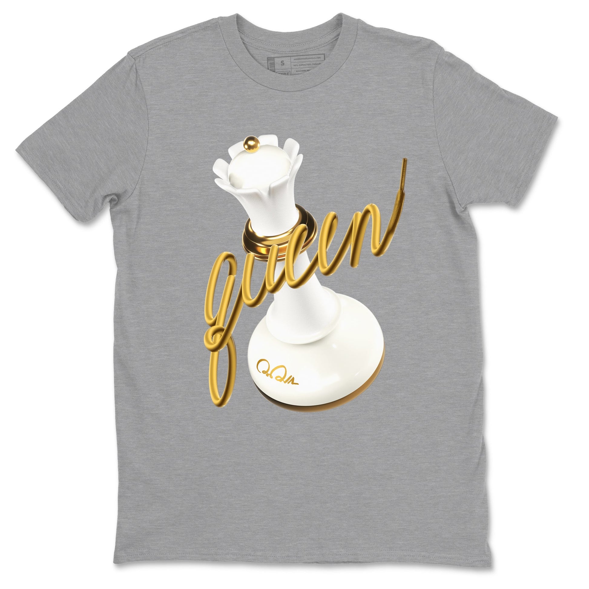 4s Sail shirt to match jordans 3D Queen sneaker tees Air Jordan 4 Sail SNRT Sneaker Release Tees unisex cotton Heather Grey 2 crew neck shirt