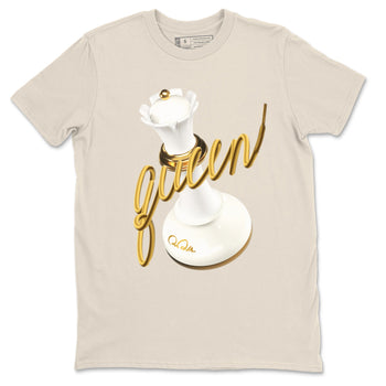 4s Sail shirt to match jordans 3D Queen sneaker tees Air Jordan 4 Sail SNRT Sneaker Release Tees unisex cotton Natural 2 crew neck shirt