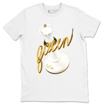 4s Sail shirt to match jordans 3D Queen sneaker tees Air Jordan 4 Sail SNRT Sneaker Release Tees unisex cotton White 2 crew neck shirt