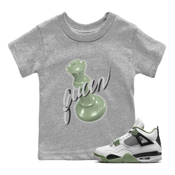 Jordan 4 Seafoam Sneaker Match Tees 3D Queen Sneaker Tees Jordan 4 Seafoam Sneaker Release Tees Kids Shirts