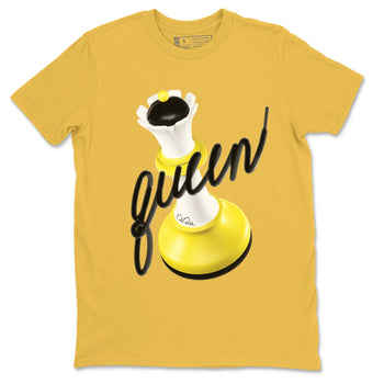 AJ4 Vivid Sulfur shirt to match jordans 3D Queen sneaker tees Air Jordan 4 Vivid Sulfur SNRT Sneaker Release Tees unisex cotton Daisy 2 crew neck shirt