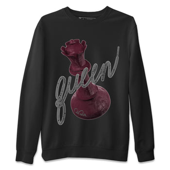 Air Jordan 5 Burgundy Sneaker Match Tees 3D Queen Sneaker Tees Air Jordan 5 Burgundy Sneaker Release Tees Unisex Shirts Black 2