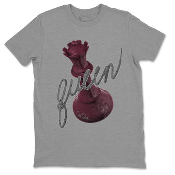 Air Jordan 5 Burgundy Sneaker Match Tees 3D Queen Sneaker Tees Air Jordan 5 Burgundy Sneaker Release Tees Unisex Shirts Heather Grey 2