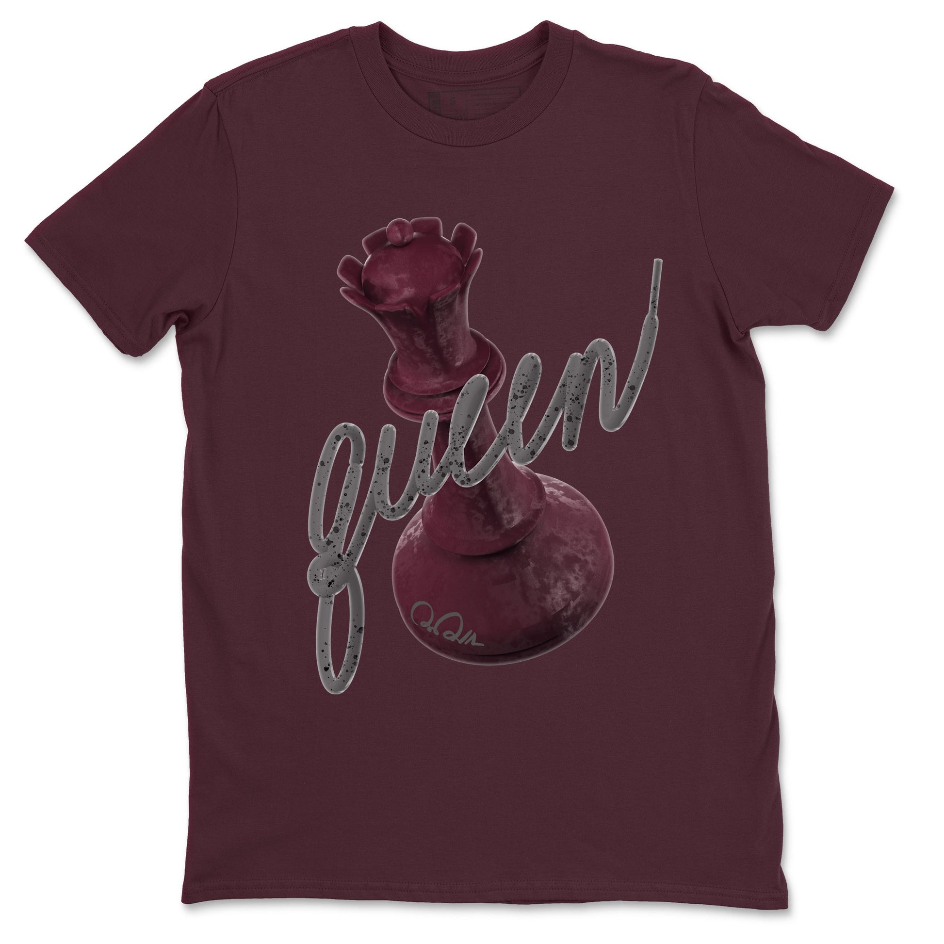 Air Jordan 5 Burgundy Sneaker Match Tees 3D Queen Sneaker Tees Air Jordan 5 Burgundy Sneaker Release Tees Unisex Shirts Maroon 2