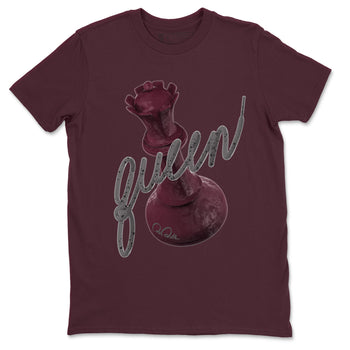 Air Jordan 5 Burgundy Sneaker Match Tees 3D Queen Sneaker Tees Air Jordan 5 Burgundy Sneaker Release Tees Unisex Shirts Maroon 2