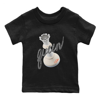 Air Jordan 5 Craft Sneaker Match Tees 3D Queen Sneaker Tees AJ5 SE Craft Sneaker Release Tees Kids Shirts Black 2