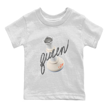 Air Jordan 5 Craft Sneaker Match Tees 3D Queen Sneaker Tees AJ5 SE Craft Sneaker Release Tees Kids Shirts White 2