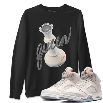 Air Jordan 5 Craft Sneaker Match Tees 3D Queen Sneaker Tees AJ5 SE Craft Sneaker Release Tees Unisex Shirts Black 1