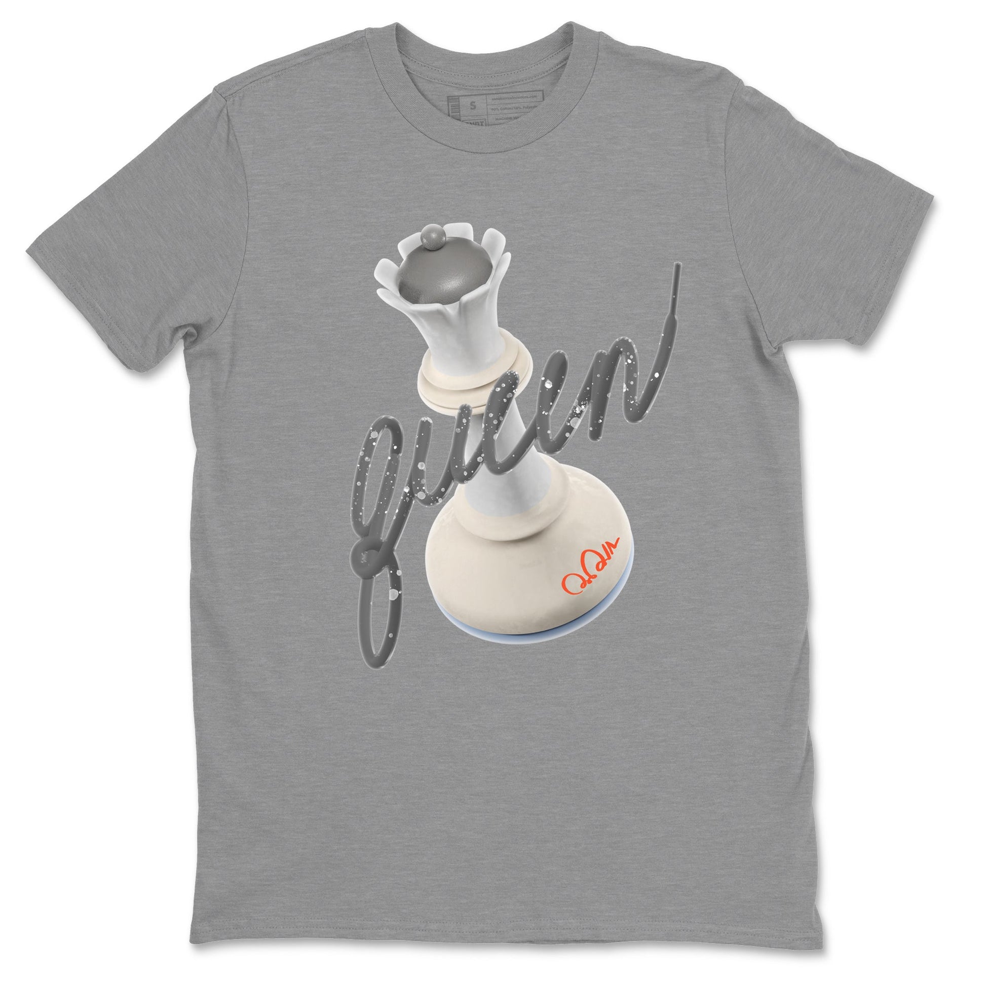 Air Jordan 5 Craft Sneaker Match Tees 3D Queen Sneaker Tees AJ5 SE Craft Sneaker Release Tees Unisex Shirts Heather Grey 2