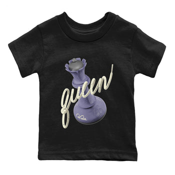 Air Jordan 5 Indigo Haze Sneaker Match Tees 3D Queen Sneaker Tees AJ5 Indigo Haze Sneaker Release Tees Kids Shirts Black 2