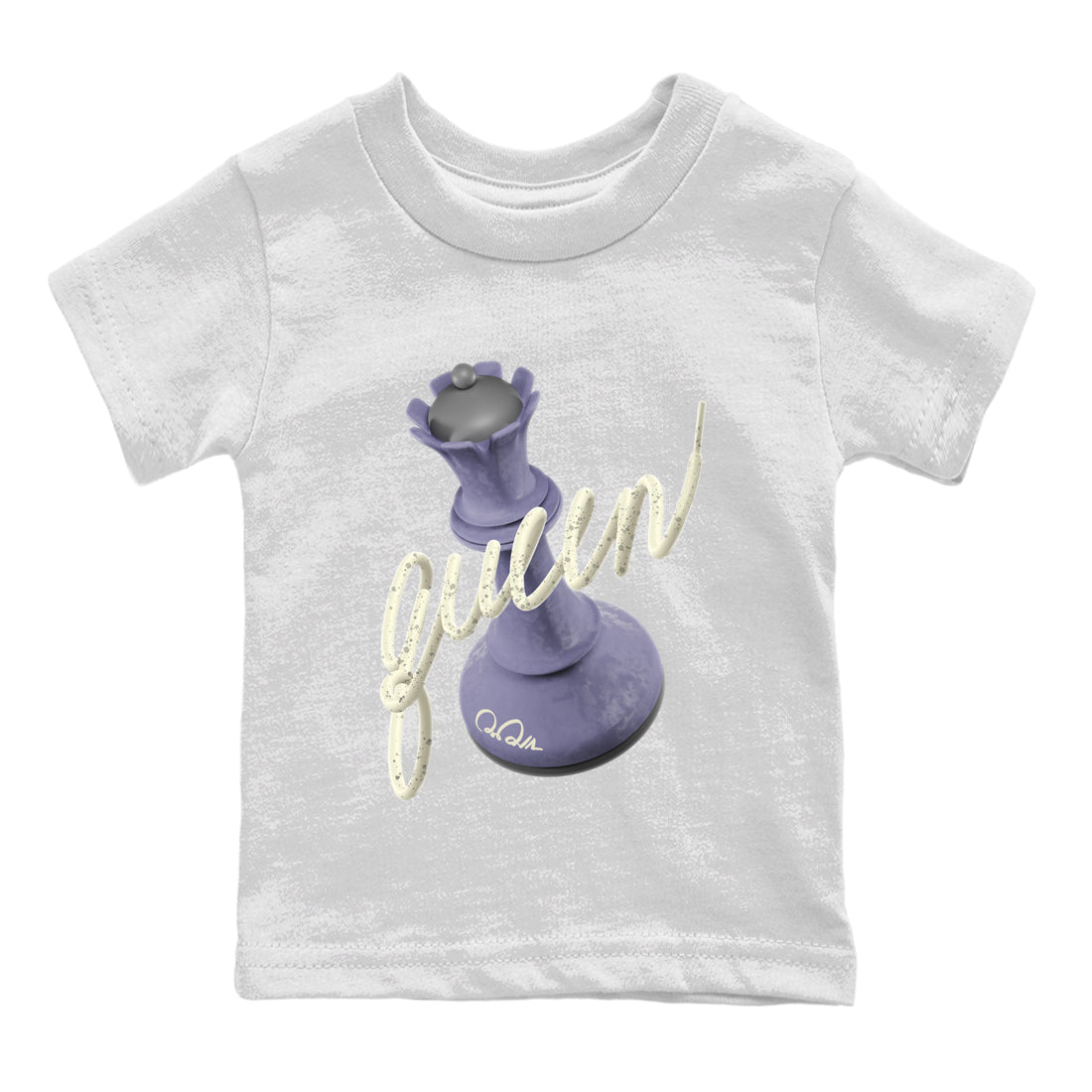 Air Jordan 5 Indigo Haze Sneaker Match Tees 3D Queen Sneaker Tees AJ5 Indigo Haze Sneaker Release Tees Kids Shirts White 2
