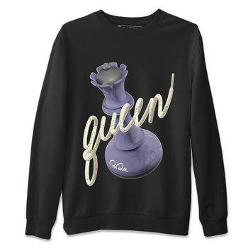 Air Jordan 5 Indigo Haze Sneaker Match Tees 3D Queen Sneaker Tees AJ5 Indigo Haze Sneaker Release Tees Unisex Shirts Black 2