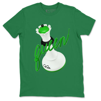 Air Jordan 5 Lucky Green shirt to match jordans 3D Queen sneaker tees AJ5 Lucky Green SNRT Sneaker Release Tees unisex cotton Kelly Green 2 crew neck shirt