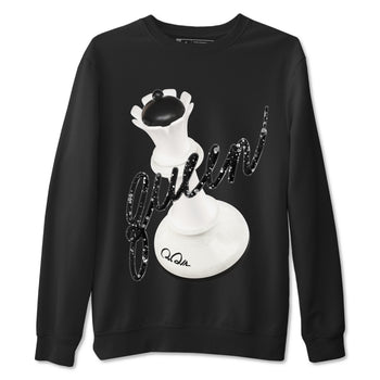 5s Sail shirt to match jordans 3D Queen sneaker tees Air Jordan 5 Sail SNRT Sneaker Release Tees unisex cotton Black 2 crew neck shirt