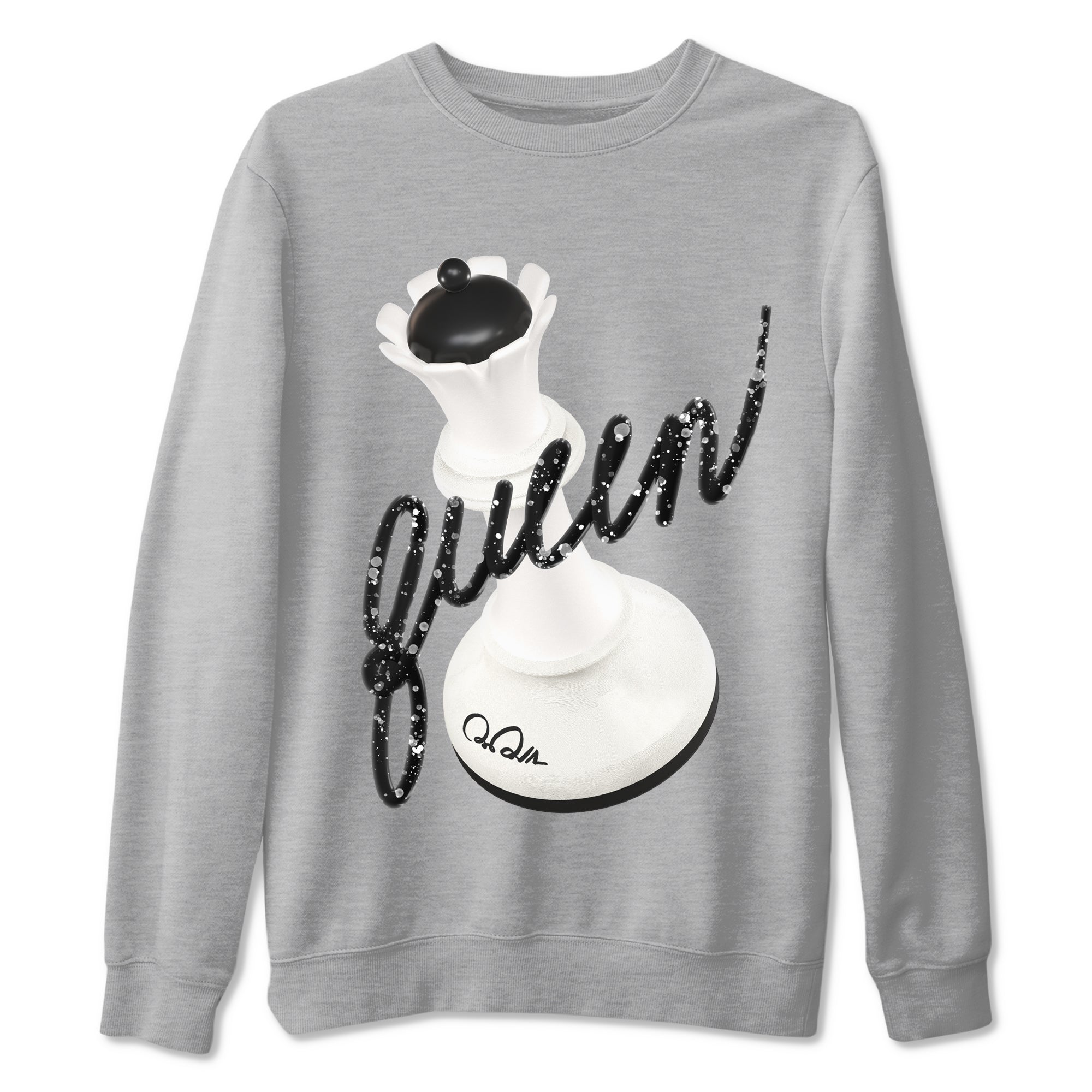 5s Sail shirt to match jordans 3D Queen sneaker tees Air Jordan 5 Sail SNRT Sneaker Release Tees unisex cotton Heather Grey 2 crew neck shirt
