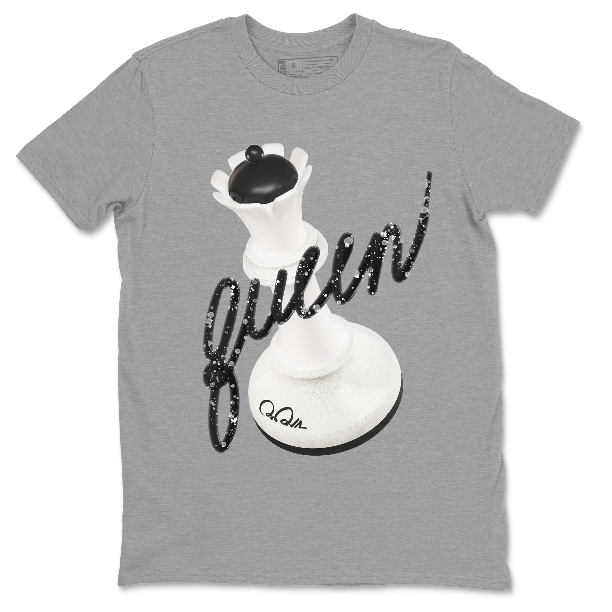5s Sail shirt to match jordans 3D Queen sneaker tees Air Jordan 5 Sail SNRT Sneaker Release Tees unisex cotton Heather Grey 2 crew neck shirt