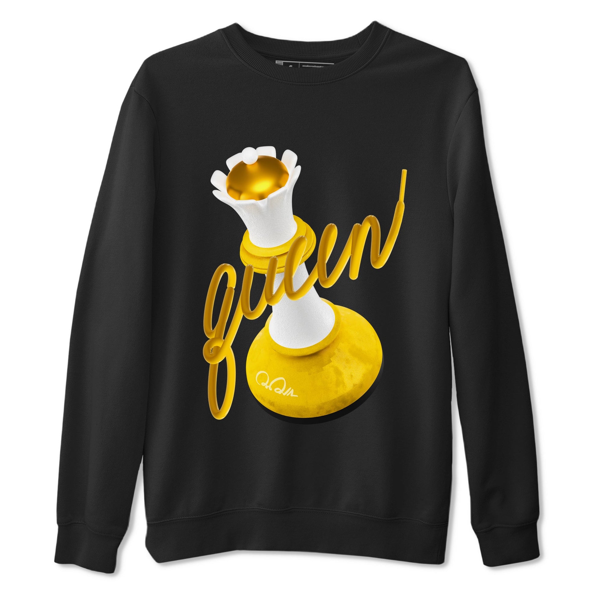 6s Yellow Ochre shirt to match jordans 3D Queen sneaker tees Air Jordan 6 Yellow Ochre SNRT Sneaker Release Tees Unisex Black 2 T-Shirt
