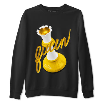 6s Yellow Ochre shirt to match jordans 3D Queen sneaker tees Air Jordan 6 Yellow Ochre SNRT Sneaker Release Tees Unisex Black 2 T-Shirt