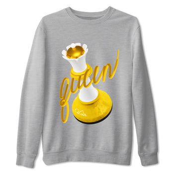 6s Yellow Ochre shirt to match jordans 3D Queen sneaker tees Air Jordan 6 Yellow Ochre SNRT Sneaker Release Tees Unisex Heather Grey 2 T-Shirt