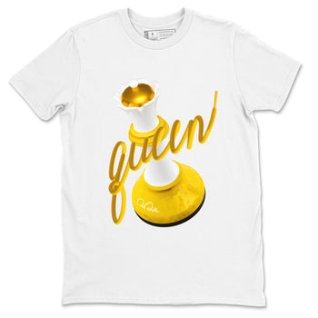 6s Yellow Ochre shirt to match jordans 3D Queen sneaker tees Air Jordan 6 Yellow Ochre SNRT Sneaker Release Tees Unisex White 2 T-Shirt