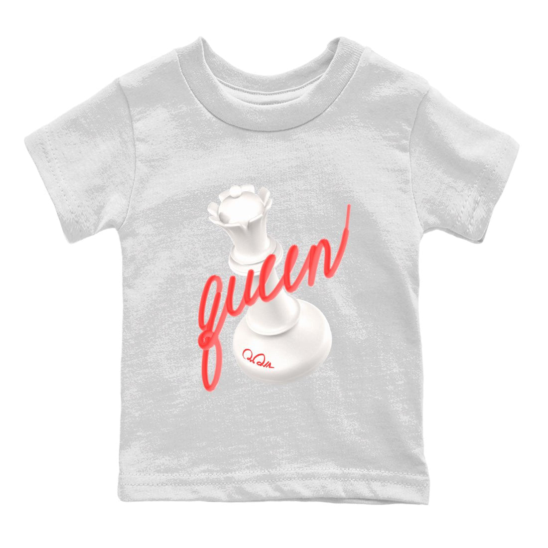 Air Jordan 7 Infrared Sneaker Match Tees 3D Queen Sneaker Tees AJ7 Infrared Sneaker Release Tees Kids Shirts White 2