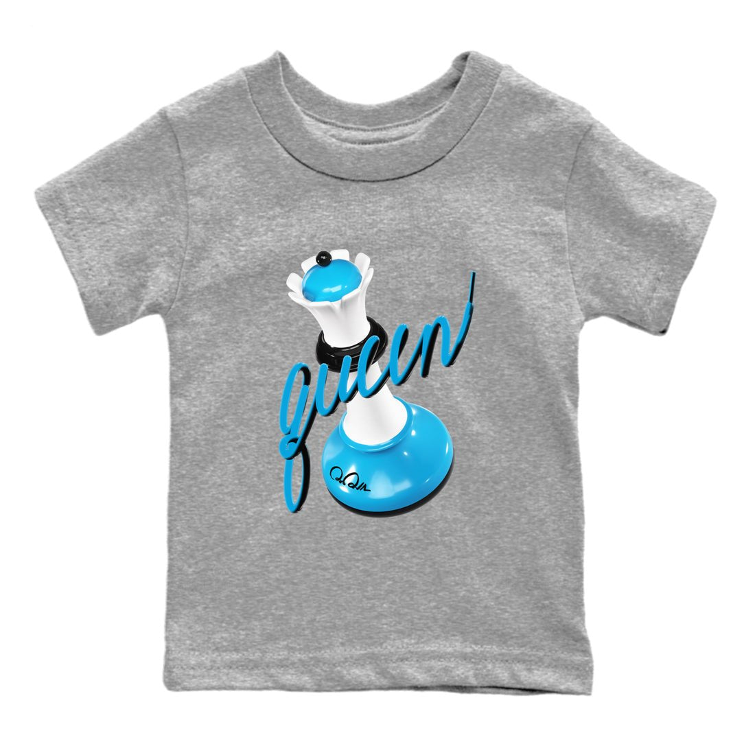 9s Powder Blue shirt to match jordans 3D Queen sneaker tees Air Jordan 9 Powder Blue SNRT sneaker release tees baby toddler Heather Grey 2 cotton Shirt