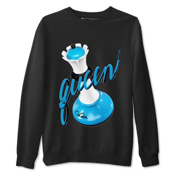 9s Powder Blue shirt to match jordans 3D Queen sneaker tees Air Jordan 9 Powder Blue SNRT Sneaker Release Tees unisex cotton Black 2 crew neck shirt