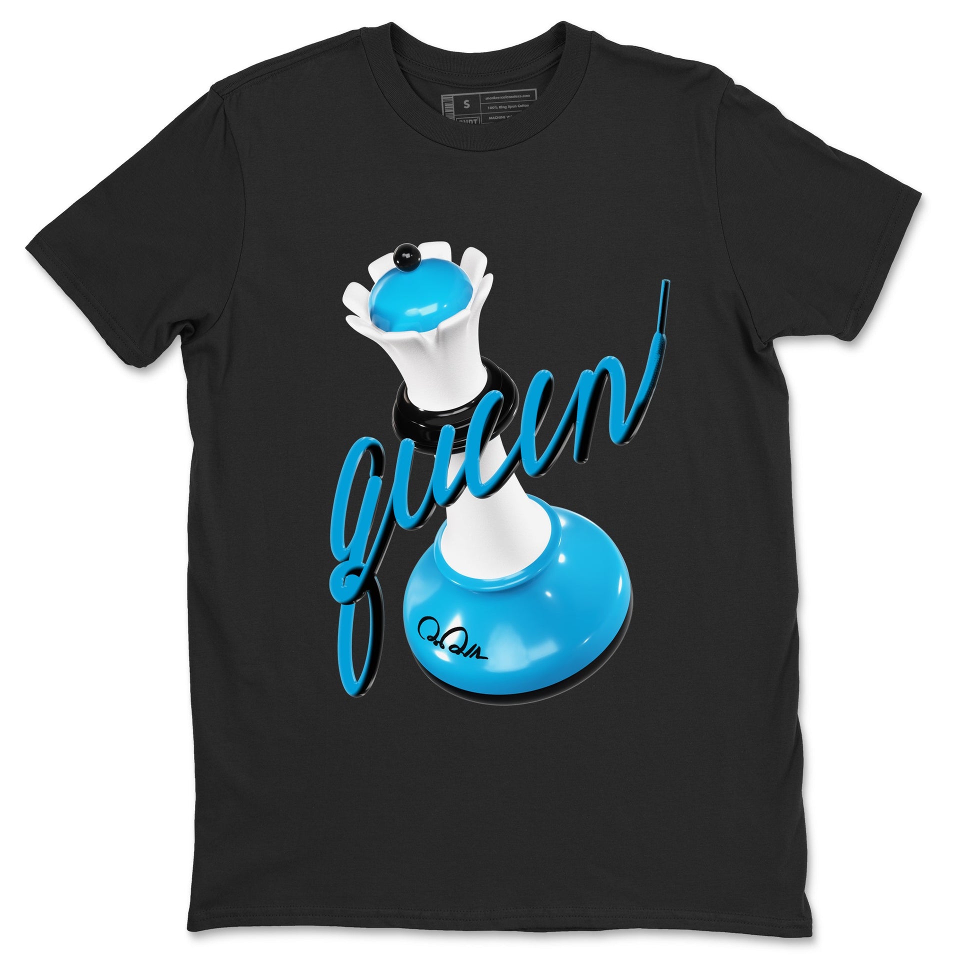 9s Powder Blue shirt to match jordans 3D Queen sneaker tees Air Jordan 9 Powder Blue SNRT Sneaker Release Tees unisex cotton Black 2 crew neck shirt