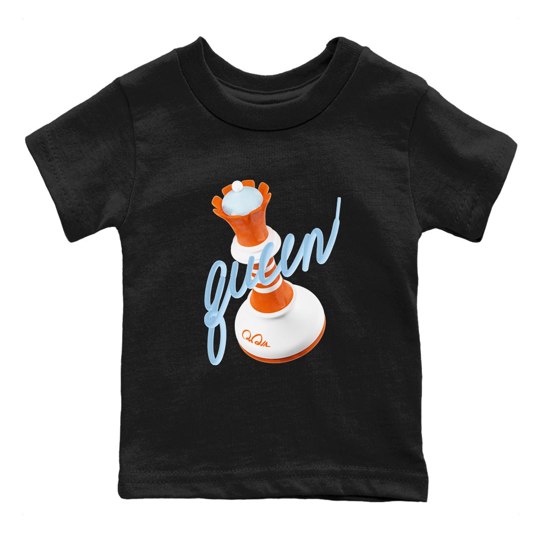 Crazy 8 Team Orange shirt to match jordans 3D Queen sneaker tees Adidas Crazy 8 Team Orange SNRT Sneaker Release Tees Baby Toddler Black 2 T-Shirt