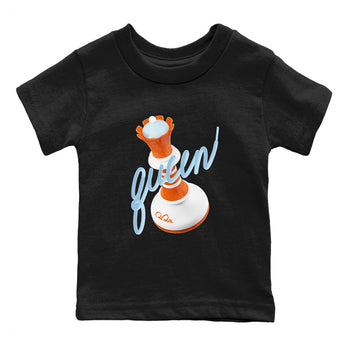 Crazy 8 Team Orange shirt to match jordans 3D Queen sneaker tees Adidas Crazy 8 Team Orange SNRT Sneaker Release Tees Baby Toddler Black 2 T-Shirt