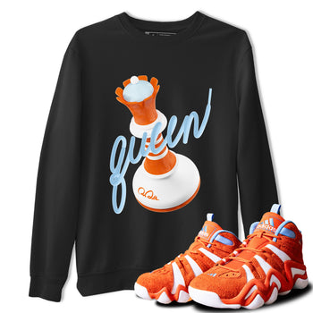 Crazy 8 Team Orange shirt to match jordans 3D Queen sneaker tees Adidas Crazy 8 Team Orange SNRT Sneaker Release Tees Unisex Black 1 T-Shirt