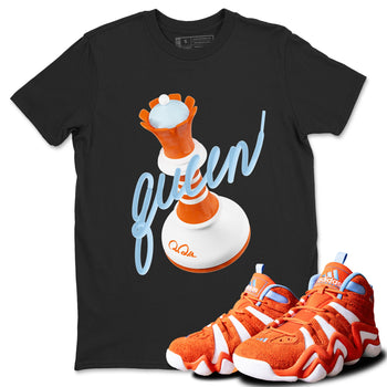 Crazy 8 Team Orange shirt to match jordans 3D Queen sneaker tees Adidas Crazy 8 Team Orange SNRT Sneaker Release Tees Unisex Black 1 T-Shirt