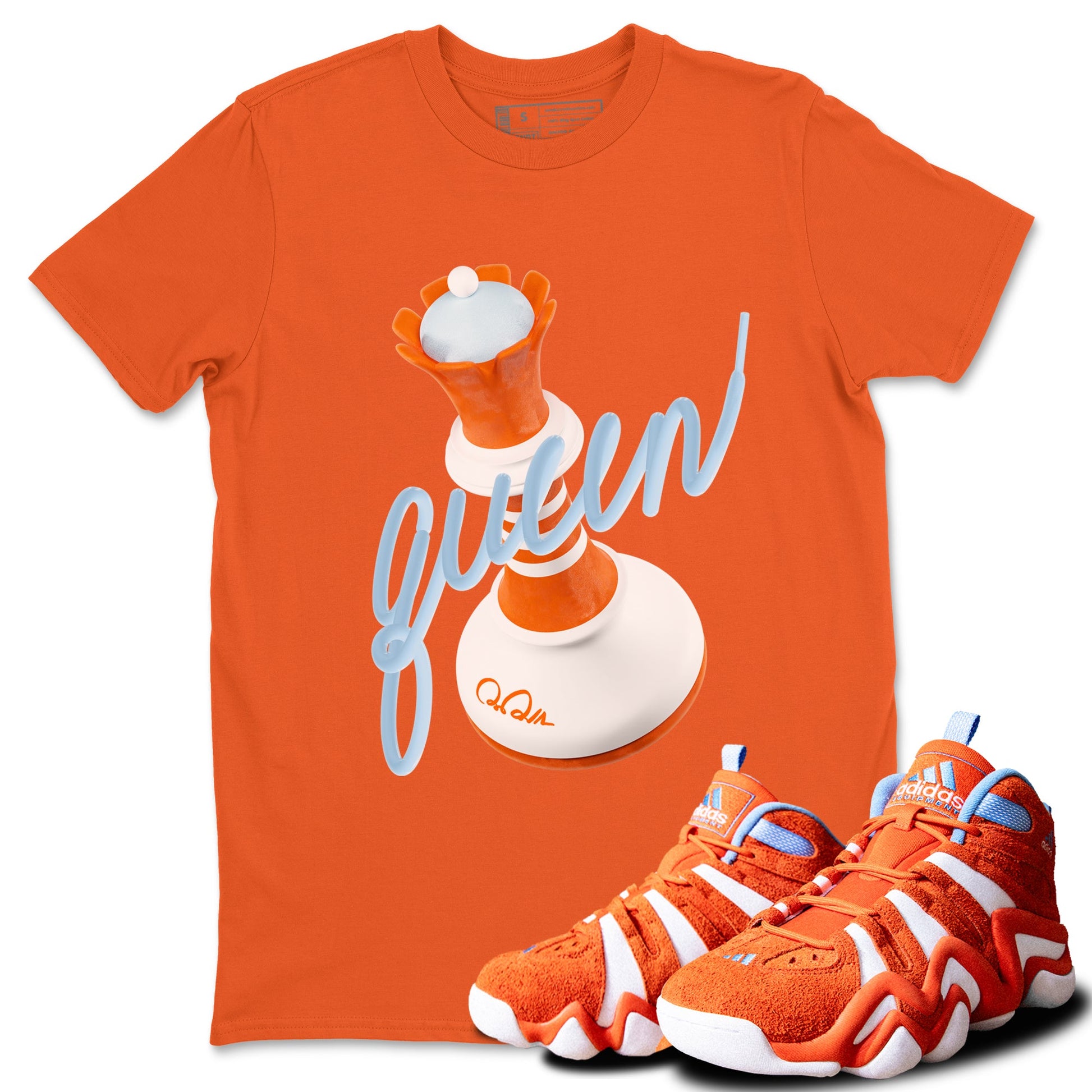 Crazy 8 Team Orange shirt to match jordans 3D Queen sneaker tees Adidas Crazy 8 Team Orange SNRT Sneaker Release Tees Unisex Orange 1 T-Shirt