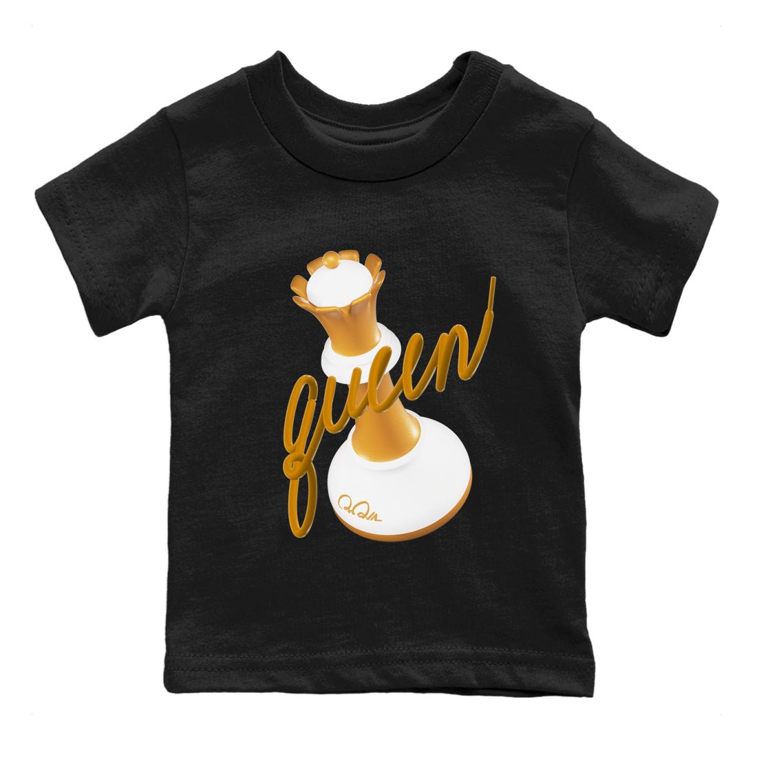Dunk Dark Curry shirt to match jordans 3D Queen sneaker tees AJ1 Low Dark Curry SNRT sneaker release tees baby toddler Black 2 cotton Shirt