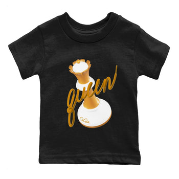 Dunk Dark Curry shirt to match jordans 3D Queen sneaker tees AJ1 Low Dark Curry SNRT sneaker release tees baby toddler Black 2 cotton Shirt
