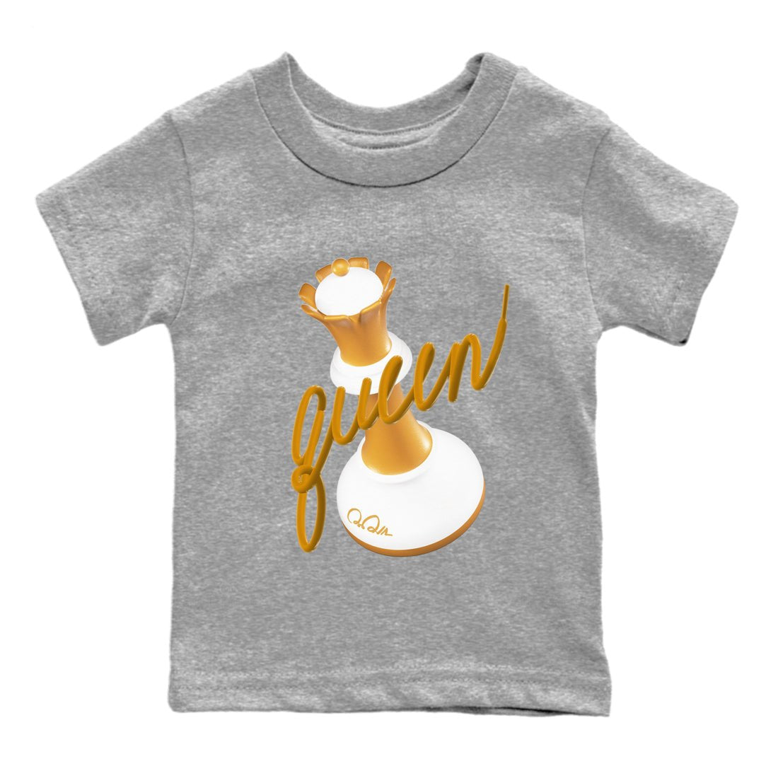 Dunk Dark Curry shirt to match jordans 3D Queen sneaker tees AJ1 Low Dark Curry SNRT sneaker release tees baby toddler Heather Grey 2 cotton Shirt