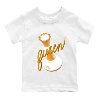 Dunk Dark Curry shirt to match jordans 3D Queen sneaker tees AJ1 Low Dark Curry SNRT sneaker release tees baby toddler White 2 cotton Shirt