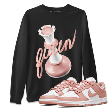 Dunk Rose Whisper shirt to match jordans 3D Queen sneaker tees Nike Dunk LowRose Whisper SNRT Sneaker Release Tees Unisex Black 1 T-Shirt