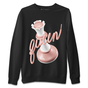 Dunk Rose Whisper shirt to match jordans 3D Queen sneaker tees Nike Dunk LowRose Whisper SNRT Sneaker Release Tees Unisex Black 2 T-Shirt