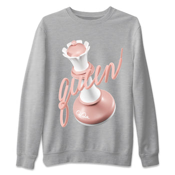 Dunk Rose Whisper shirt to match jordans 3D Queen sneaker tees Nike Dunk LowRose Whisper SNRT Sneaker Release Tees Unisex Heather Grey 2 T-Shirt