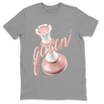 Dunk Rose Whisper shirt to match jordans 3D Queen sneaker tees Nike Dunk LowRose Whisper SNRT Sneaker Release Tees Unisex Heather Grey 2 T-Shirt
